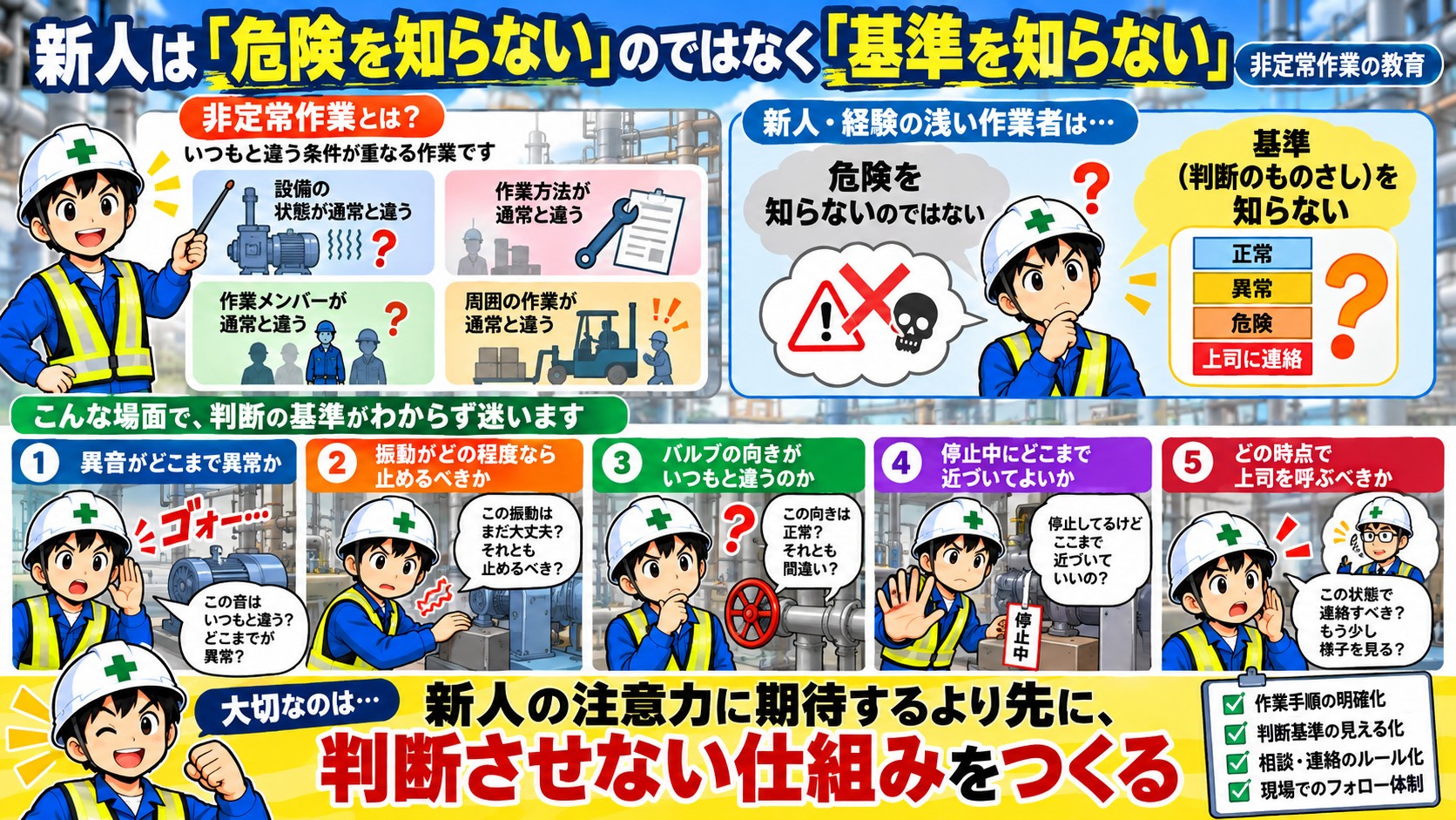 新人の判断基準