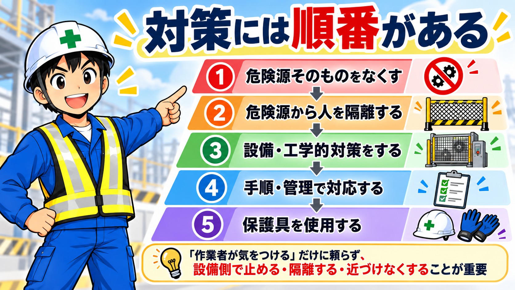 対策には順番がある