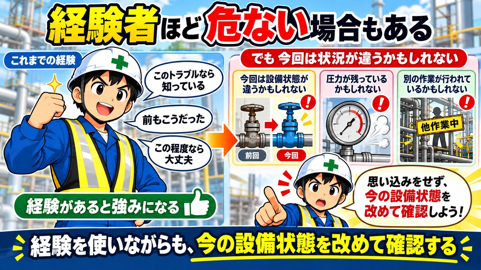 経験者ほど危ない場合がある